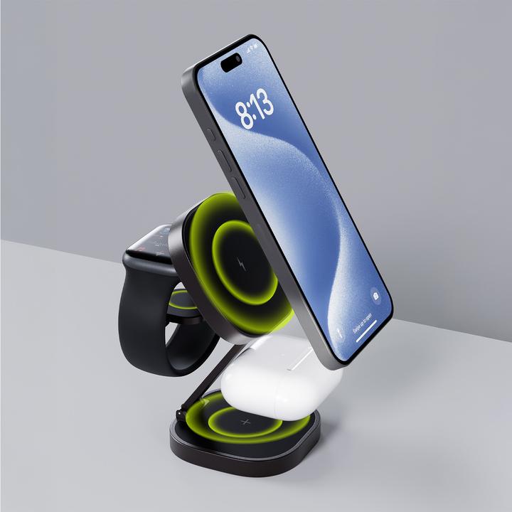 Image du produit Allity AWC-220-25WMS wireless charger 25W graphite 3in1 (25 W)