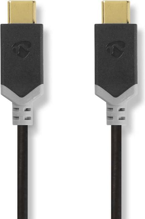 Produktbild Nedis USB-Kabel | USB 3.2 Gen 2 | USB-C™ Stecker | USB-C™ Stecker | 10 Gbps | Vergoldet | 1.00 m | r (1 m, USB 3.2 Gen 2, 100 W)