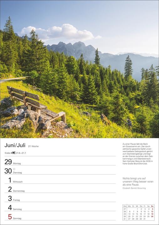 Actual product image Harenberg Berge Wochenplaner 2026 - 53 faszinierende Fotografien (Hardcover, German)