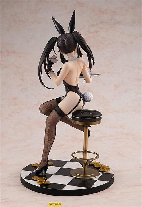 Actual product image Kadokawa Date A Live statuette 1/7 Kurumi Tokisaki: Black Bunny Ver. 26 cm