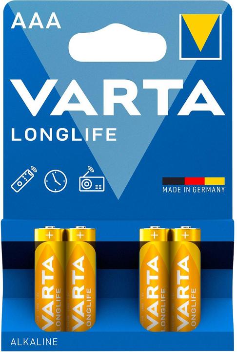 Varta Longlife (4 pz., AAA, 1200 mAh)