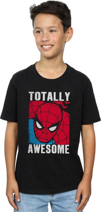 Spiderman Jungen Totally Awesome TShirt aus Baumwolle