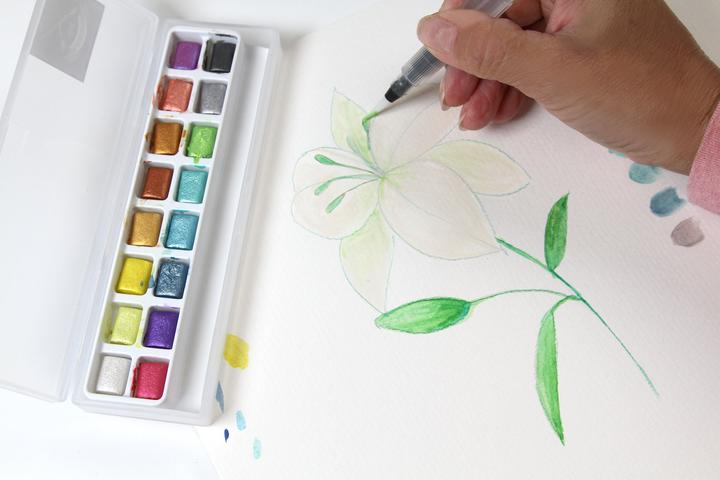 Actual product image Paintersisters Watercolour box (Multicolor, Metallic)