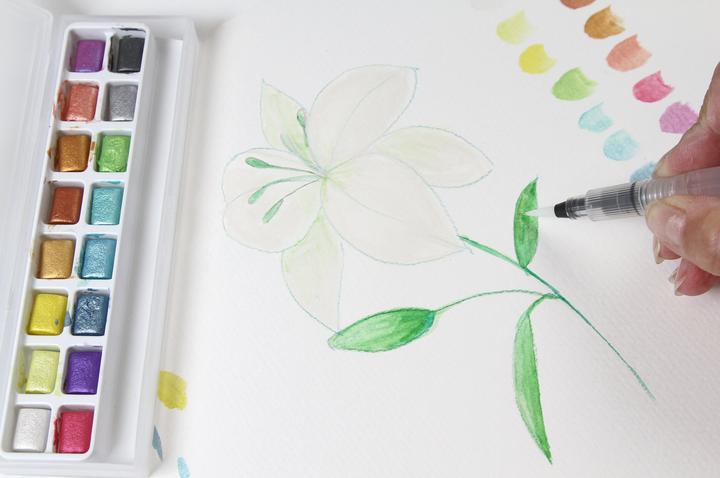 Actual product image Paintersisters Watercolour box (Multicolor, Metallic)