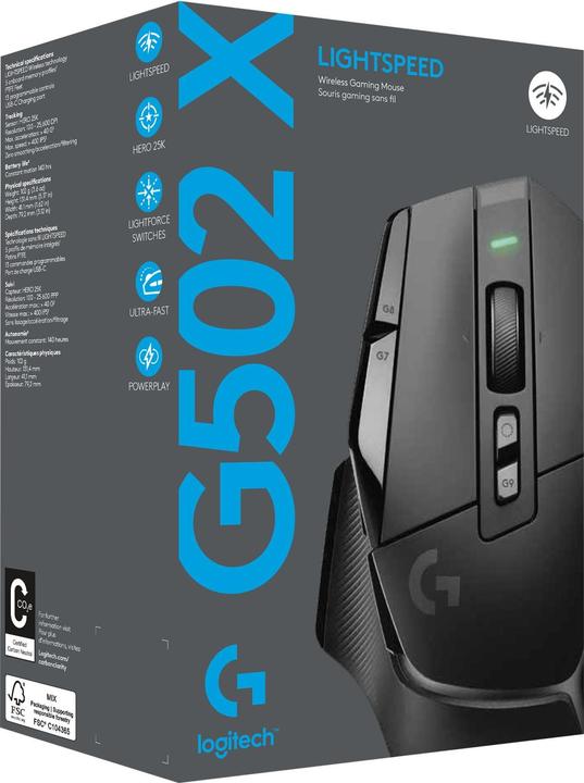 Actual product image Logitech G G502 X Lightspeed (Wireless)