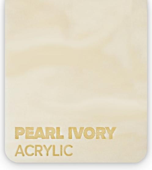 Produktbild flux Acrylglasplatte - Beambox - Pearl Ivory (37.50 cm, 40 cm)