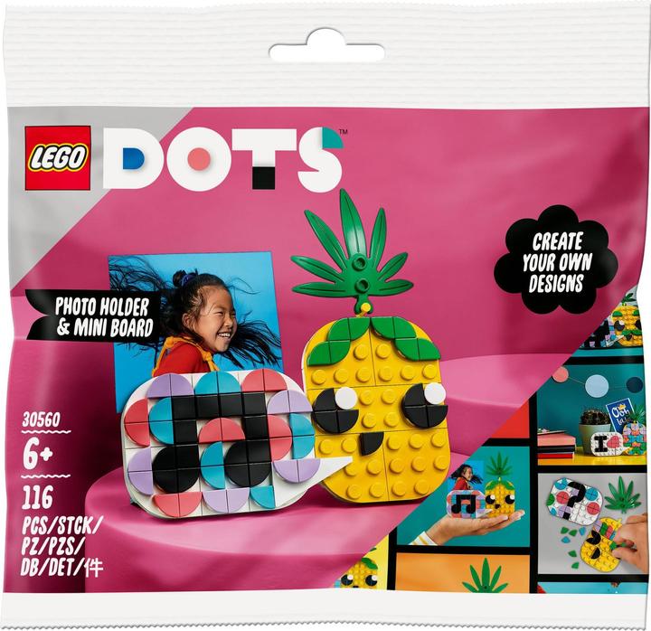 Productafbeelding LEGO 30560 Ananas Fotohouder & Mini Krijtbord (30560, LEGO stippen)