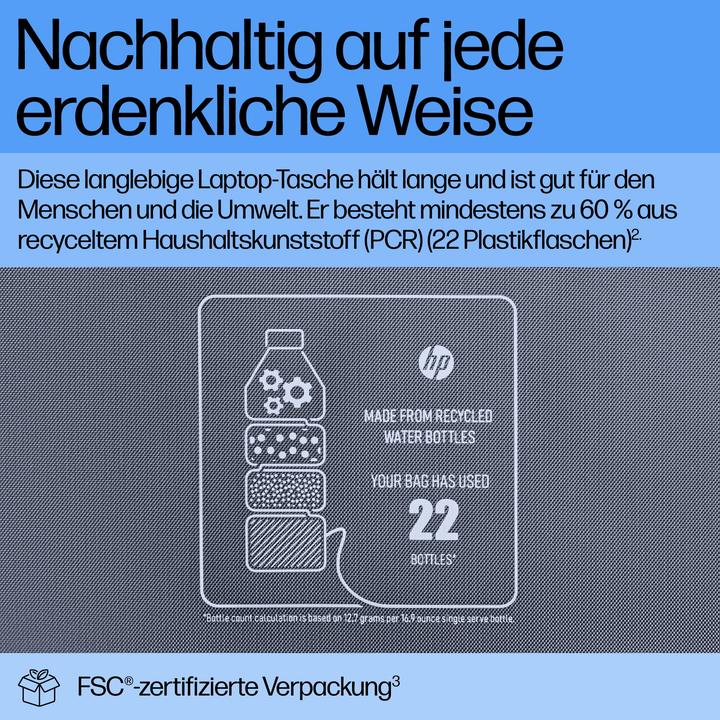 Nährwerte und Zutaten HP Everyday 16 Odyssey Gray Laptop Briefcase (16.10", Universal)