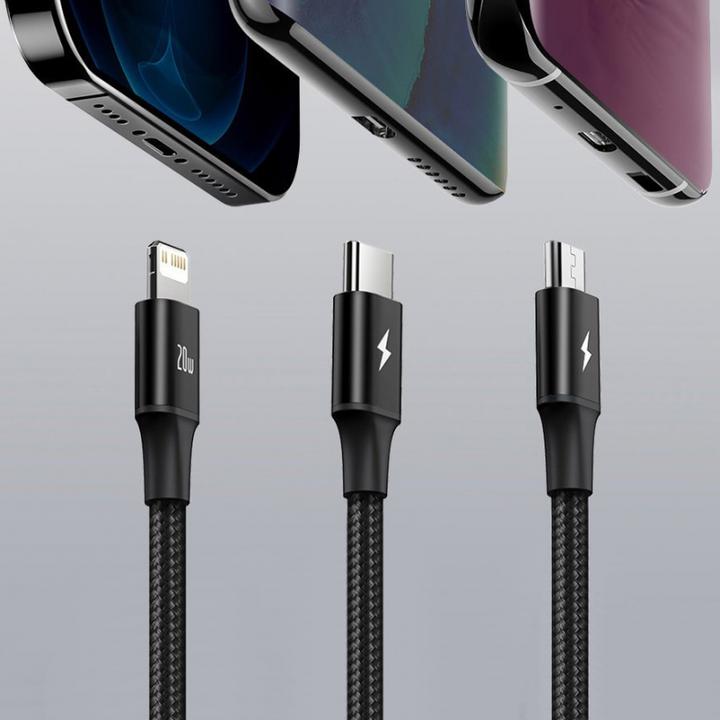 Produktbild Baseus Rapid Series 3in1 (1.50 m, USB 3.0, 20 W)