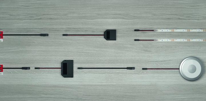 Immagine prodotto Magni Distributore LED a 6 vie 12V L 200mm, nero