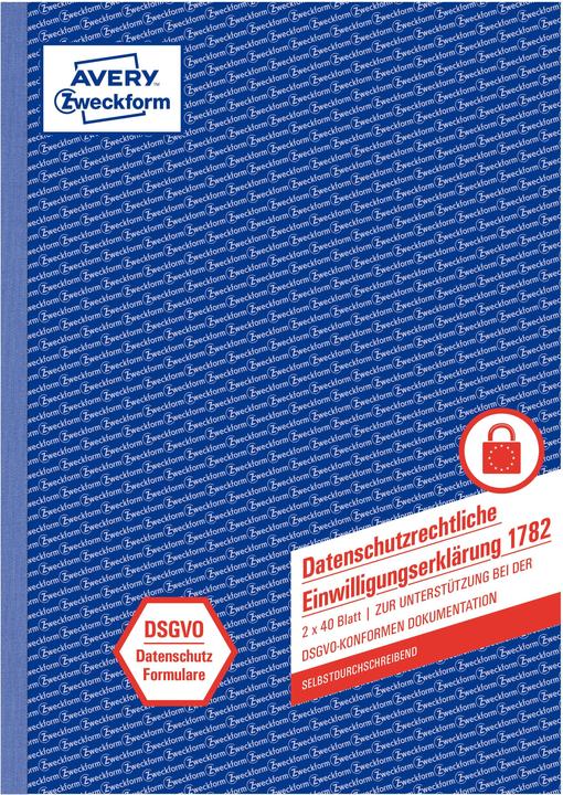 Produktbild Avery Datenschutzrechtliche Einwilligungserklärung DIN A4 x 40 Bl. (40 x)
