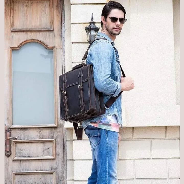 Image du produit Only-Bags.Store Sac à dos en cuir vintage, sac à dos en cuir