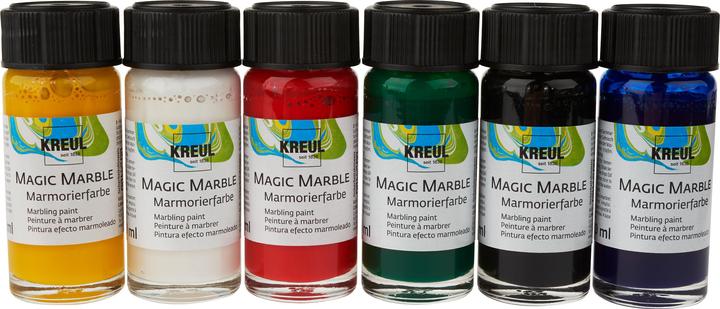 Immagine prodotto Creativ Company KREUL Marmo Magico 20 ml (Multicolore, Giallo chiaro, Verde, Giallo, Rosso, Bianco, 20 ml)