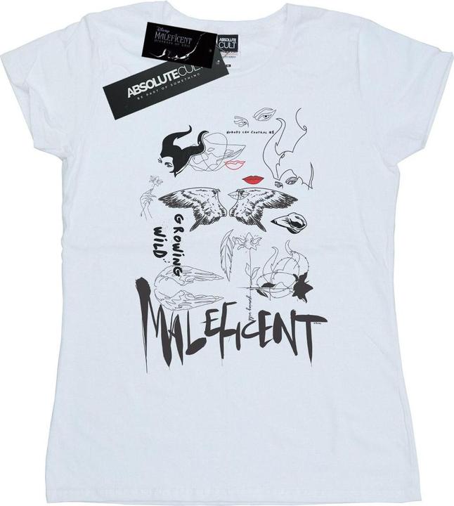 Disney Maleficent Mistress Of Evil Growing Wild Collage TShirt (L)