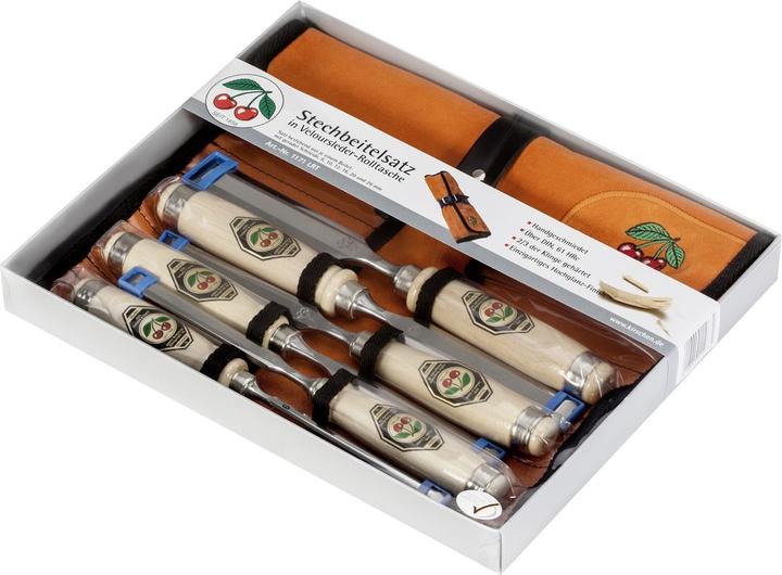 Produktbild Kirschen Stechbeitelsatz 1171 LRT 6 tlg. in Veloursledertasche (26 mm)