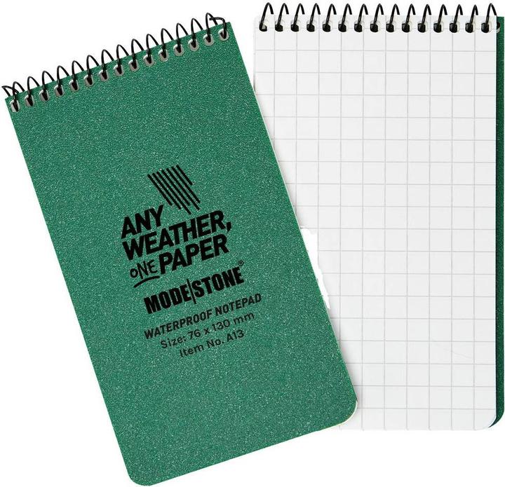 Produktbild Modestone Notizblock wasserfest (76 x 130 mm, Kariert)