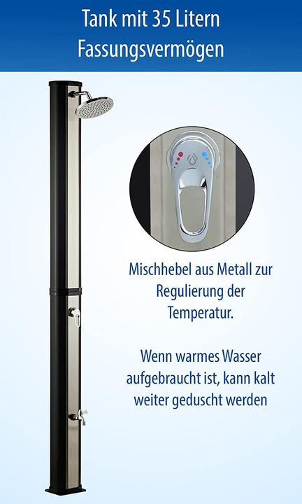 Produktbild Dirks-traumbad Solardusche 35L mit Wasserhahn
