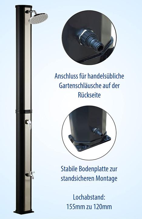 Produktbild Dirks-traumbad Solardusche 35L mit Wasserhahn