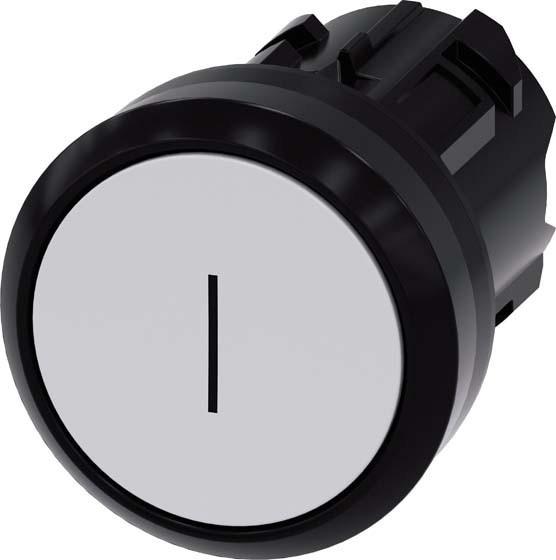 Actual product image Siemens SIRIUS ACT pushbutton front element plastic, white