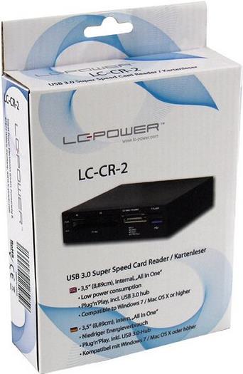 Actual product image LC-Power USB 3.0, CF, M2, MD, MMC, MS, MS DUO, MS PRO, MS PRO DUO, RS-MMC, SD, TF, XD (USB)