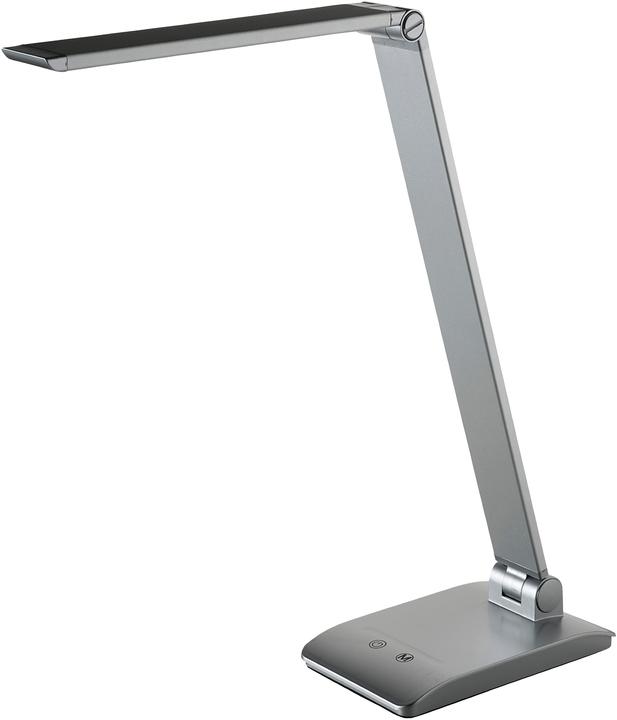 Actual product image Alco Albert 924-28 - LED desk/workstation lamp with stand, silver, dimmable in 3 steps (400 lm)
