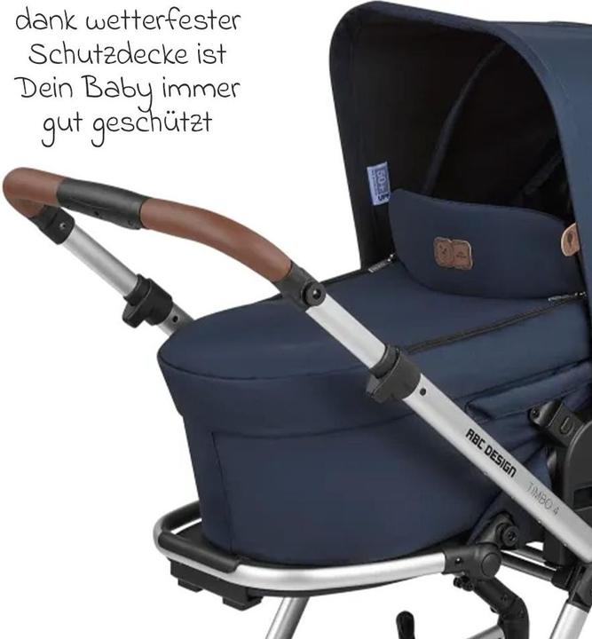 Produktbild ABC Design 3in1 Kombi-Kinderwagen-Set Timbo 4 mit Babywanne