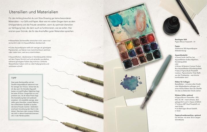 Actual product image Strich für Strich zur kreativen Entspannung mit Slow Drawing (German, Amy Maricle, Johanna Hofer from Lobenstein, 2023)