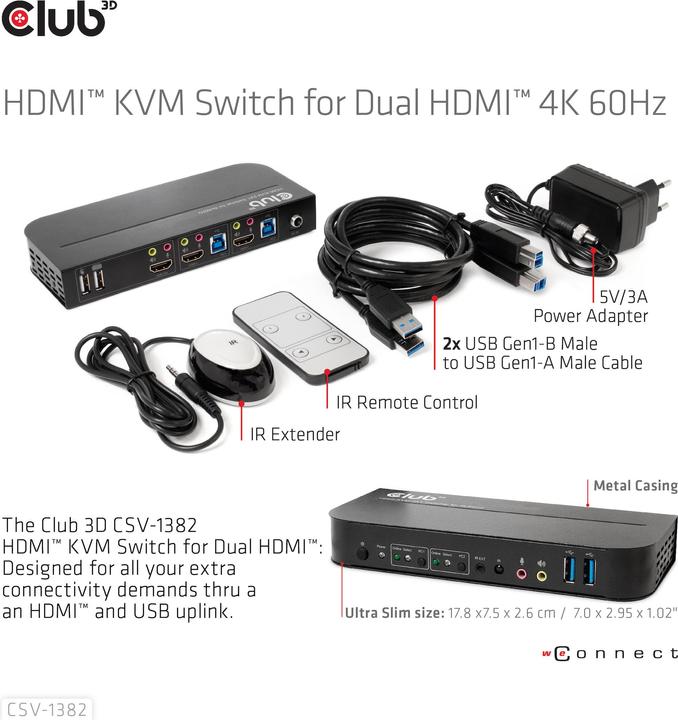 Produktbild Club 3D KVM Switch