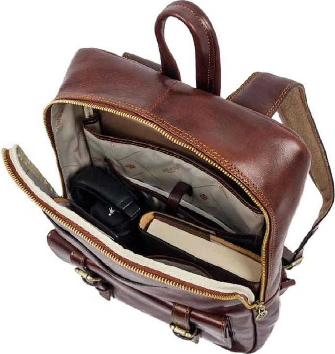 Produktbild Only-Bags.Store Brauner grosser Lederrucksack