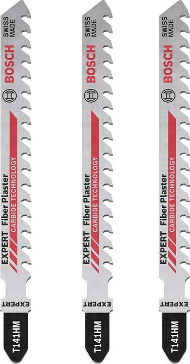 Image du produit Bosch Professional Zubehör Lame de scie sauteuse Expert "Fiber Plaster" T 141 HM, 3 pièces
