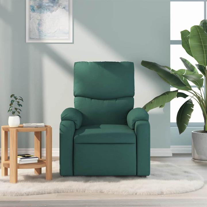 Immagine prodotto VidaXL Poltrona massaggiante in tessuto verde scuro,Colore: verde scuro,Materiale
