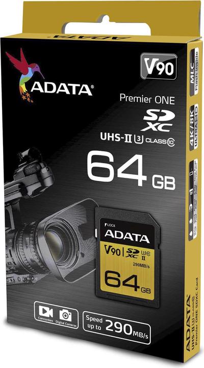 Productafbeelding Adata Premier ONE (64 GB, SDXC, U3, UHS-II)