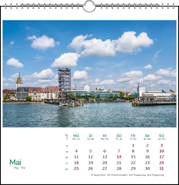 Actual product image stlicher Bodensee 2026 (17 x 17 cm, Hardcover, English, French)