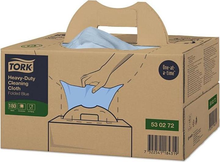 Produktbild Tork Extra Starke Reinigungstücher Blau W7, 1 x 180 Tücher 530272 Anzahl: 180St. (1 Stk.)