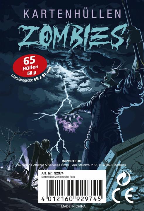 Pyramide Kartenhüllen Zombies 65er Pack