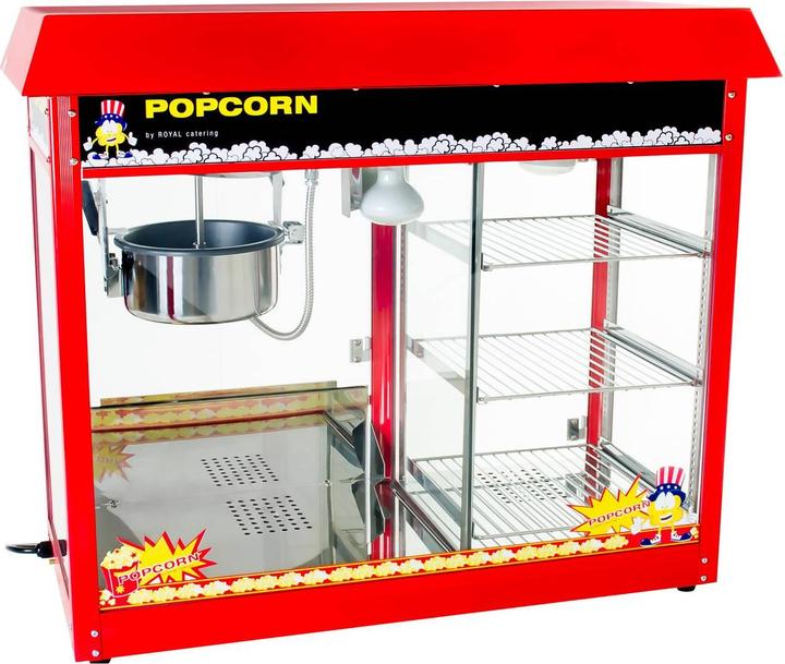Actual product image Royal Catering Popcorn machine - heated storage - red