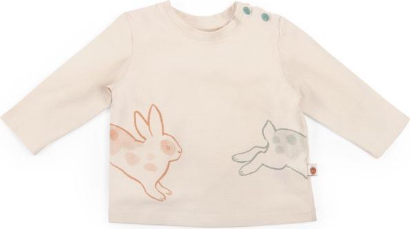 Moulin Roty Shirt, Hase, cremefarben,12 Monate (74)