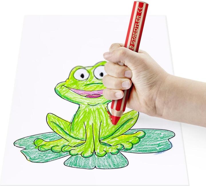Produktbild Staedtler Noris junior 140 Kindermalstift, Kartonetui mit 36 Farben + 3 ST Spitzer (36 Stück, 36 x)