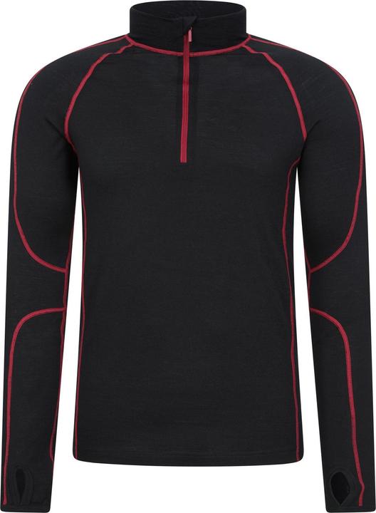 Actual product image Mountain Warehouse Mens Asgard III Merino Wool Thermal Top (L)