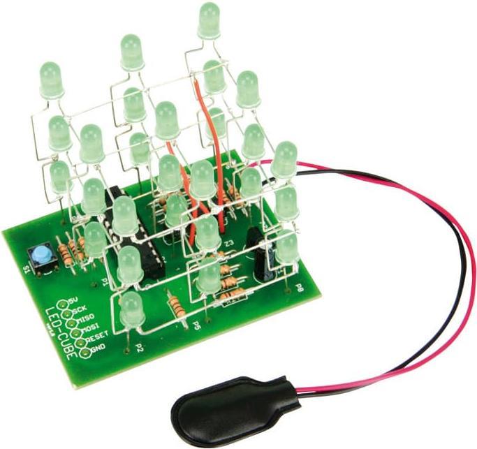 Actual product image Pollin Electronic LED cube kit