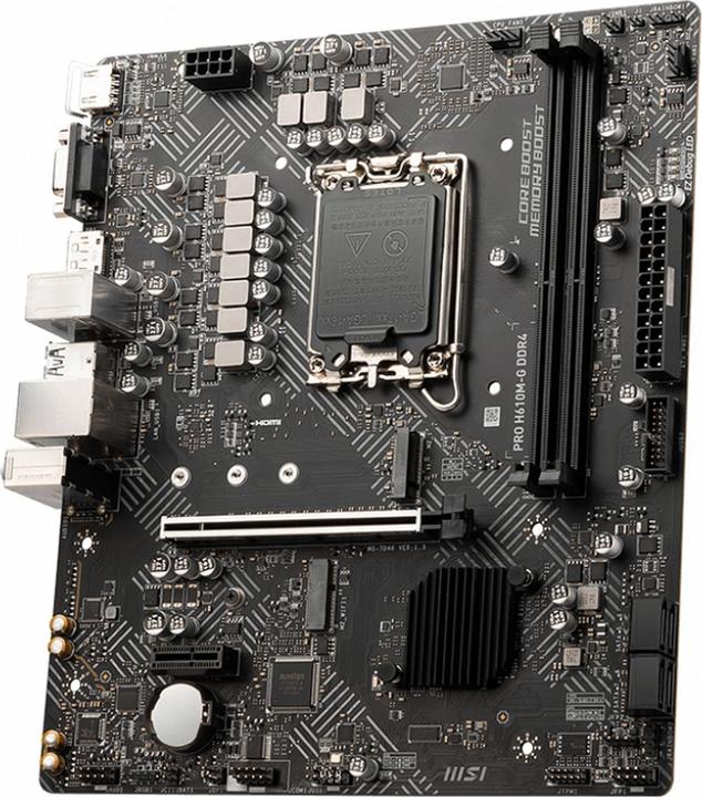 Productafbeelding MSI PRO H610M-G DDR4 (LGA 1700, Intel H610, mATX)