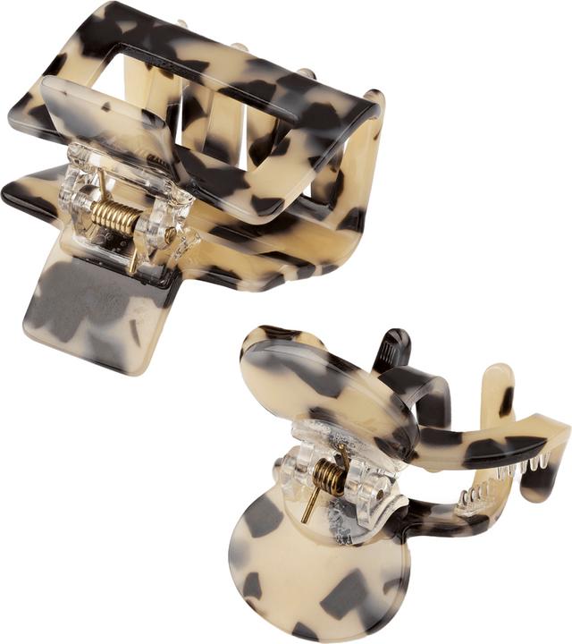 Actual product image Trisa Hair clip duo, sand-black