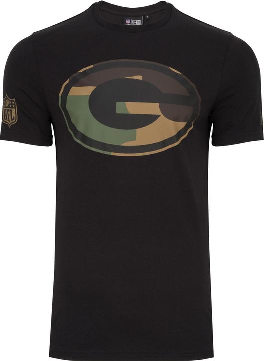 Produktbild New Era Shirt - NFL Green Bay Packers schwarz / camo - XXL (XXL)