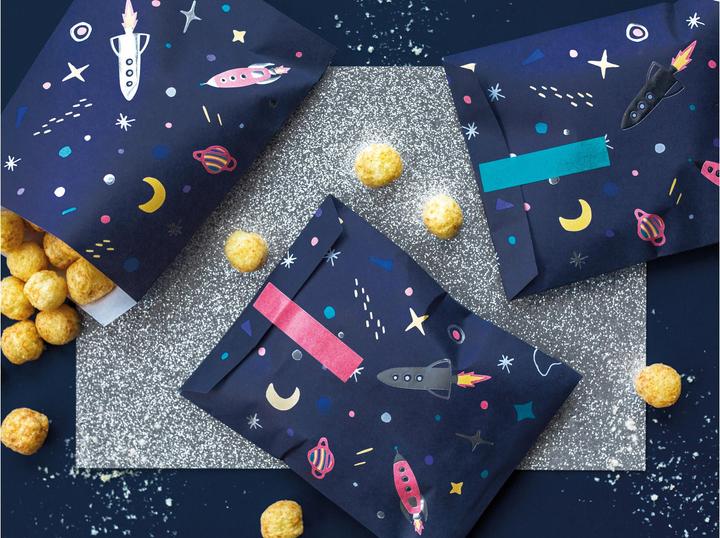 Produktbild Partydeco Weltall (Geschenktüte, 6 x)
