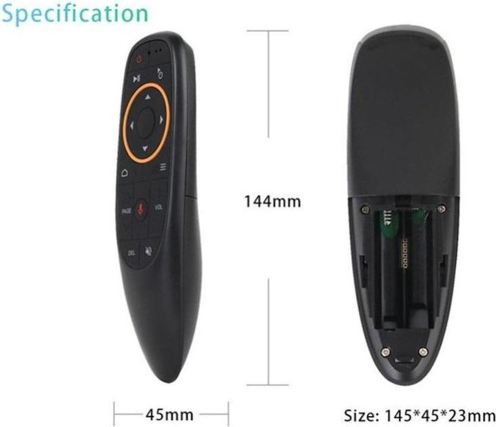 Actual product image iLike CP G10s Universal Smart TV Air Mouse - Wireless / IR Remote Voice Assistant&Gyroscope (Universal remote control, Infrared)