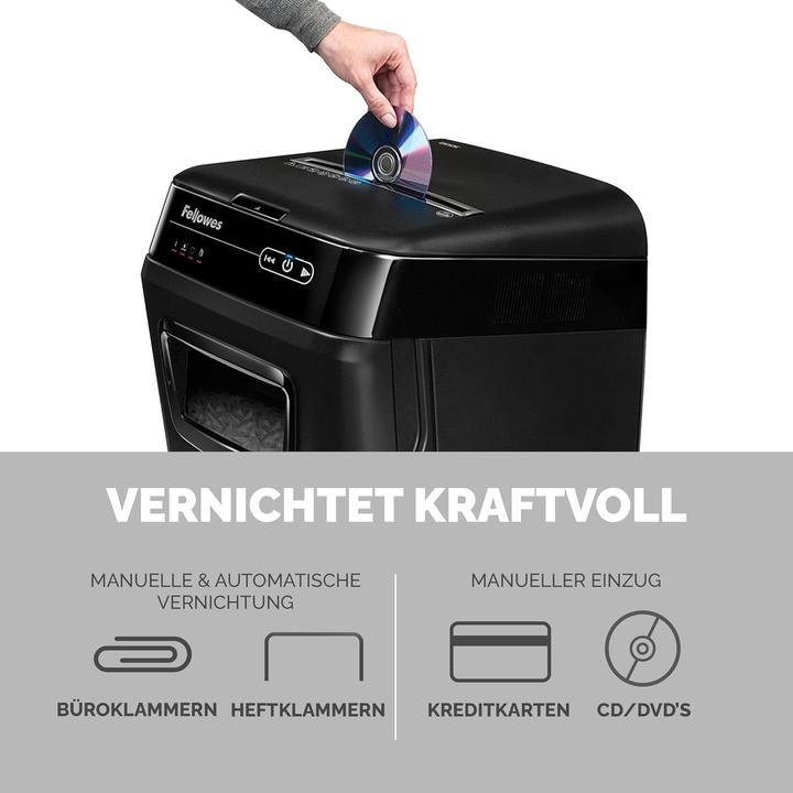 Actual product image Fellowes AutoMax 130C document shredder (Particle cut)