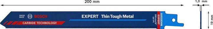 Immagine prodotto Bosch Professional Zubehör Lama per sega alternativa EXPERT 'Thick Tough Metal' S 555 CHC, 1 pezzo