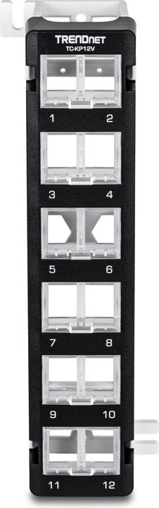 Produktbild Trendnet Keystone Patch Panel TC-KP12V 12-Port Blank Angled Wall