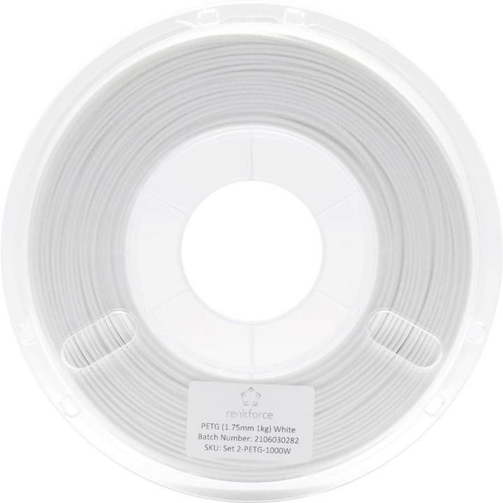 Produktbild Renkforce Filament Test-Sets PETG (PETG, 1.75 mm, 1000 g, Weiss)