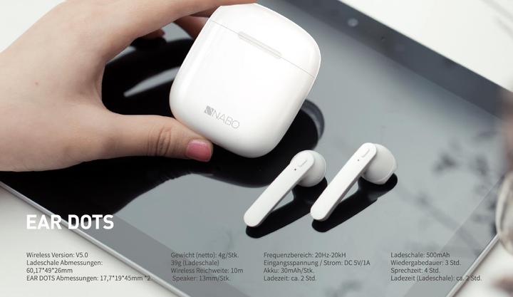 Actual product image NABO Headphones - X-Sound Ear Dots (Wireless)